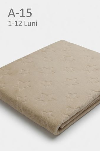 NEWWORLD Păturică bebeluși 90×90 cm din welsoft (1–12 luni)