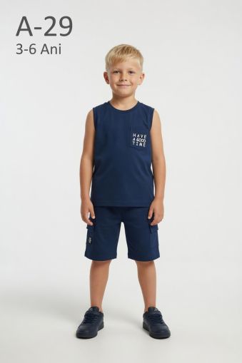 YAVRUCAK LIFE Set copii 3–6 ani 2 piese din bumbac „Have a Good”