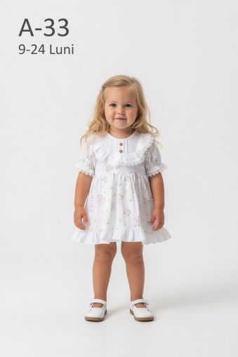 MINICIX Rochie bebeluși 9–24 luni cu nervuri