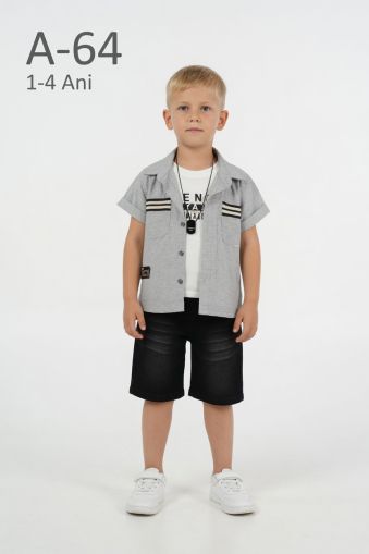 YAVRUCAK KIDS Set copii 1–4 ani de vară cu emblemă