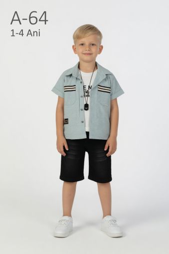 YAVRUCAK KIDS Set copii 1–4 ani de vară cu emblemă