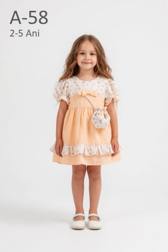 AMANTE Rochie fete 2–5 ani cu geantă de umăr