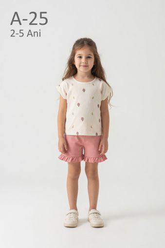 FEELY HUNNY Set fete 2–5 ani cu imprimeu floral