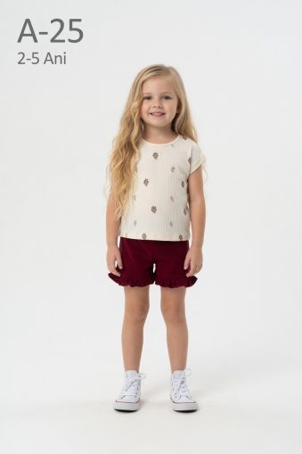 FEELY HUNNY Set fete 2–5 ani cu imprimeu floral