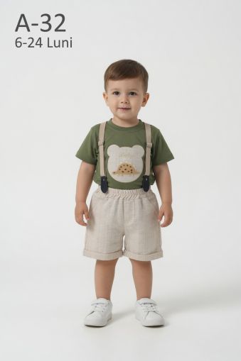 DONINO Set bebeluși 6–24 luni cu salopetă „Bomlo”