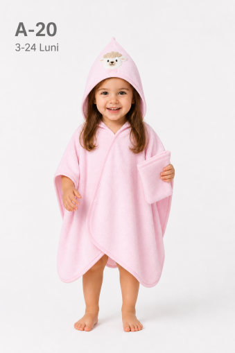 GÜLÜNCE BABY Prosop bebe 3–24 luni cu broderie „Lamb”