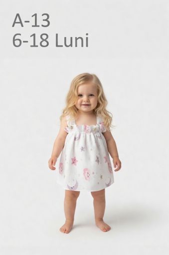 LAMI BABY Rochie din muselină pentru bebeluși 6–18 luni