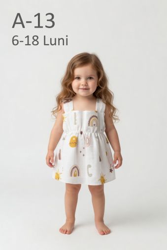 LAMI BABY Rochie din muselină pentru bebeluși 6–18 luni