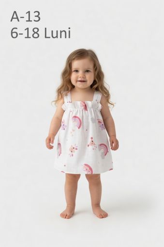 LAMI BABY Rochie din muselină pentru bebeluși 6–18 luni