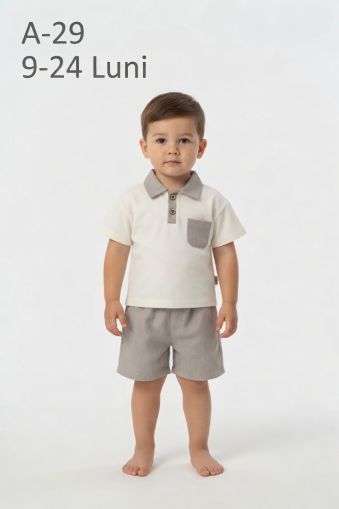 CICIBEN KIDS Set bebeluși 9–24 luni cu guler, buzunar și in