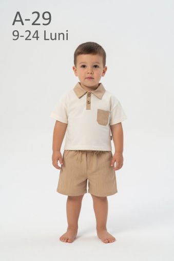 CICIBEN KIDS Set bebeluși 9–24 luni cu guler, buzunar și in