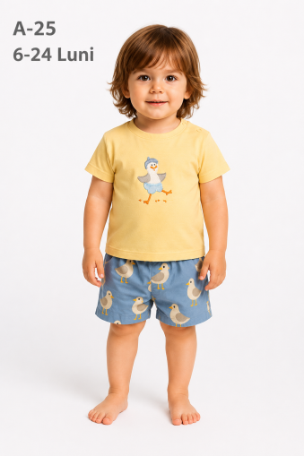 Set pentru fetiță Bip Baby 6-24 luni, model de pui 