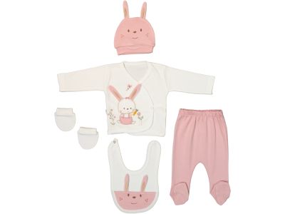 Set de 5 Nou-Născut Brodat Baby Zuhu Tavsan A51