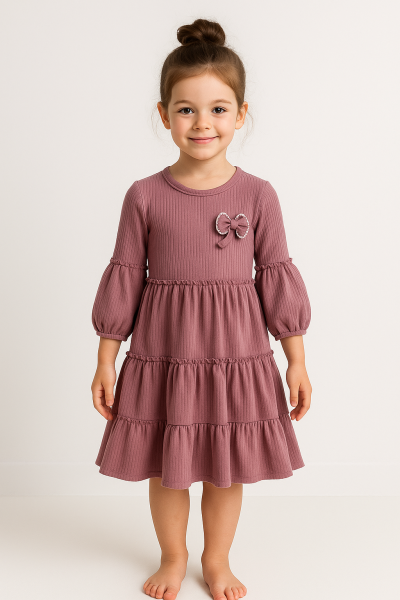 Rochie cu volane Minoles pentru fete 3-4-5-6 ani A65