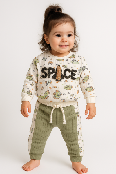 Anılço 3-6-9-12 luni Set pentru copii cu imprimeu Spice A48