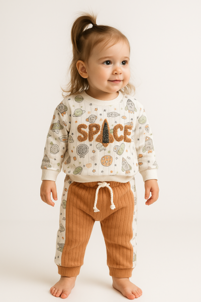 Anılço 3-6-9-12 luni Set pentru copii cu imprimeu Spice A48