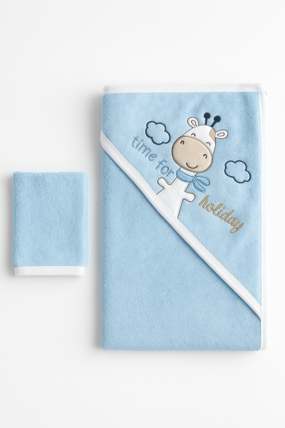Buude Kids 75X75 Cm Prosop De Baie Pentru Bebelusi Cu Girafa A26