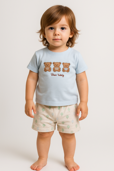 Set fetiță Bip Baby 6-24 luni, model trei urși A35
