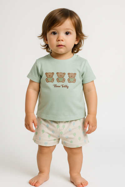 Set fetiță Bip Baby 6-24 luni, model trei urși A35