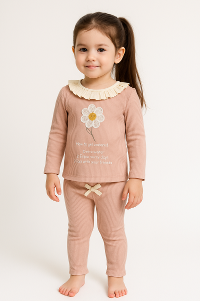 Cojuxs 2-3-4-5-6 Ani Set Feta Brodat Floare A47