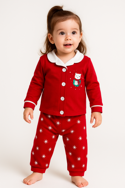 Pijamale Dolaş Kids 6-9-12-18-24 luni cu imprimeu Hello Kitty A35