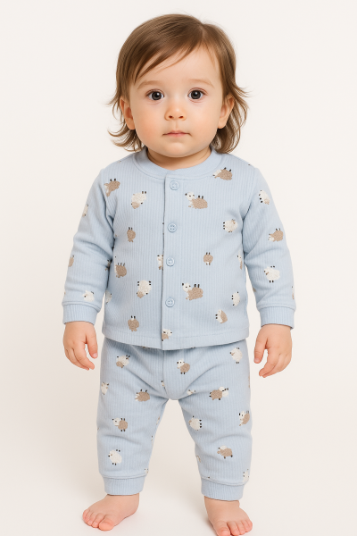 Nurhas 0-3-6 Luni Miel Printed Baby Set A27