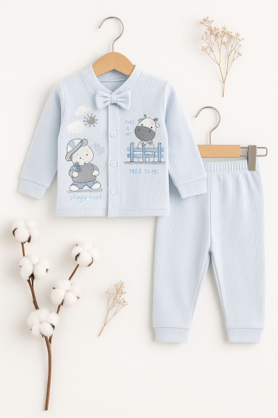 Set Bebelus Imprimat Nurhas 0-3-6 Luni Milk To Me A27