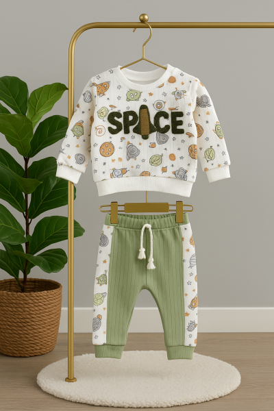 Anılço 3-6-9-12 luni Set pentru copii cu imprimeu Spice A48