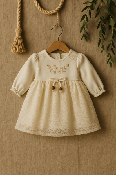 Miniborn 3-6-9-12 Luni Rochie Dantela Bebeluş A58