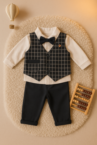 Emirix 6-9-12-18-24 Luni Costum Vest Băiat A60