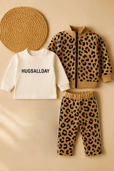 SET 3 PIESE BY MURAT 6-9-12-18-24 LUNI UGG LEOPARD A53