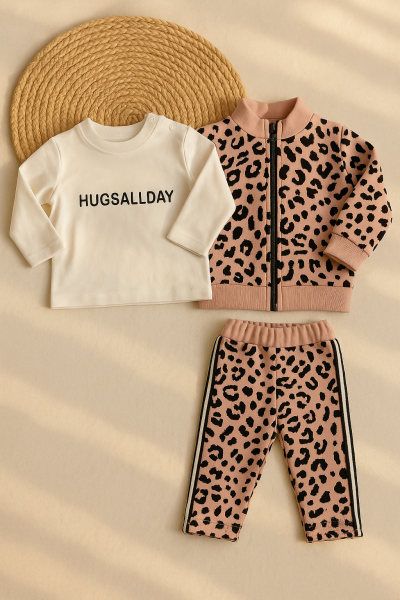 SET 3 PIESE BY MURAT 6-9-12-18-24 LUNI UGG LEOPARD A53
