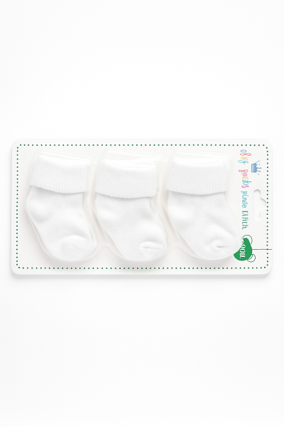 Șosete simple pentru bebeluși, 0-3 luni, set de 3 A7