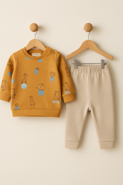 Set de jucării pentru bebeluși cu imprimeu de dinozauri Bip Baby 6-9-12-18-24 luni A29