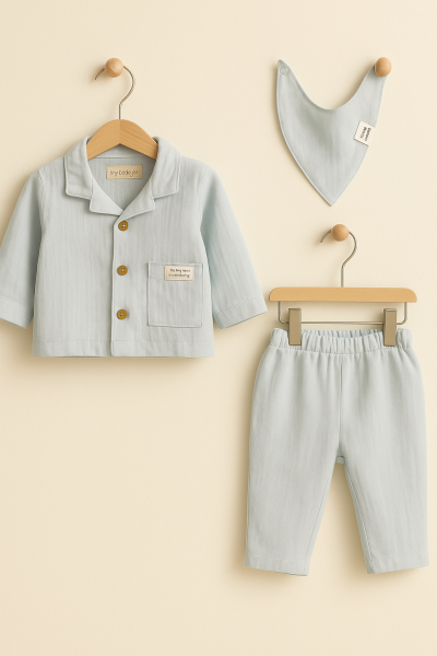 Set 3 piese pentru bărbați Bip Baby 6-9-12-18 luni A24