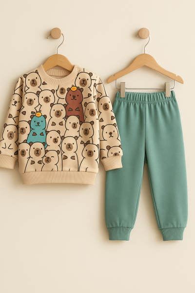 SET KARACON URSULET DE PLUȘ PENTRU BĂRBAȚI 6-9-12-18 LUNI A22