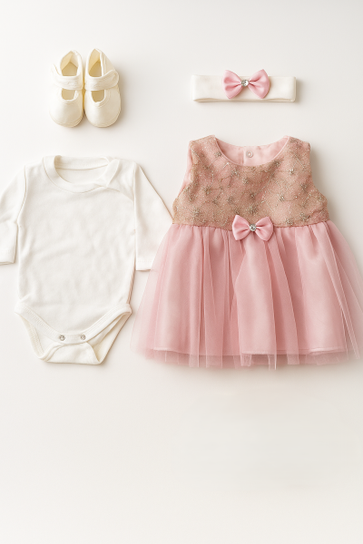 Set botez fetiță 0-3 luni A50