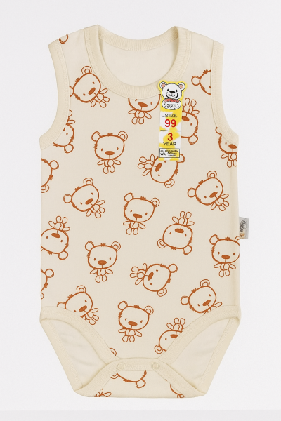 Body cu mânecă scurtă și imprimeu cu ursuleți BABYTOO 12 luni-18 luni-24 luni-3 ani A9
