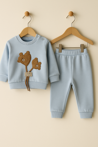 SERDE BABY 3-6-9 LUNI SET 2 PIESE URSULET DIN FRONȚĂ A27