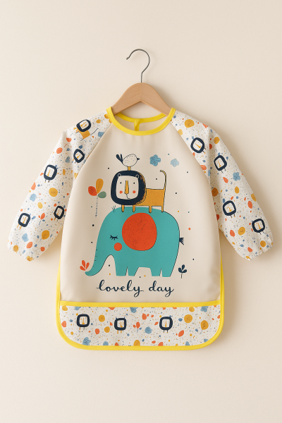 Baveți BEBECHI 6/24 luni cu model elefant A14