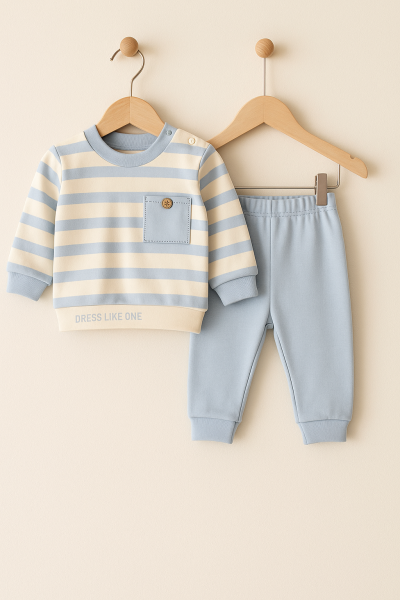 SET SERDE BABY CU BUZUNAR CU DUNGI, BEBELUȘI 3-6-9 LUNI A28