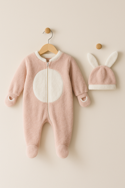 SALOPETE WELSOFT BYMURAT 6-9-12-18 LUNI CU CĂCIULĂ CU URECHI DE IEPURE A21