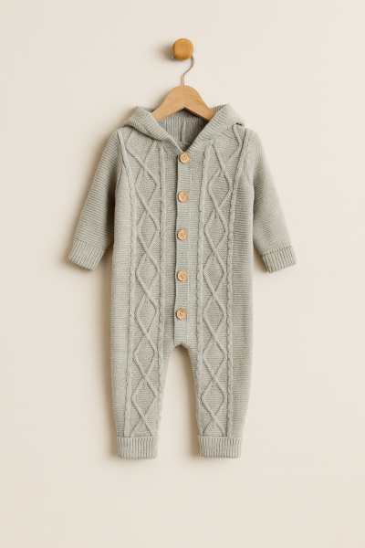 SALOPETE MINIKAY CU GLUGĂ ȘI NASTURI PENTRU BĂRBAȚI 6-9-12 LUNI A28