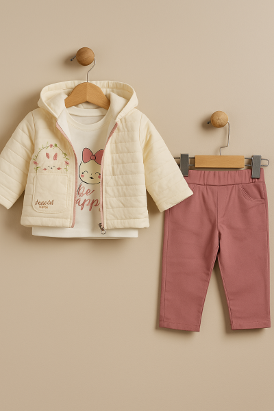 Set de 3 piese Iepure Mirkon 9-12-18-24 luni