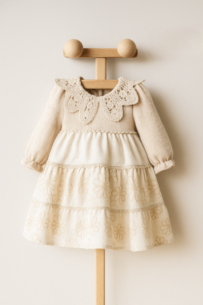 ROCHIE MYMIO CU GULER DE DANTELĂ 6/24 LUNI A69