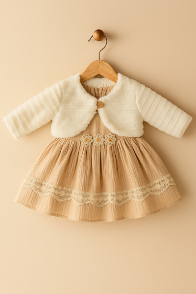 ROCHIE BOLERO DE PLUȘ MINICIX 9/24 LUNI A40