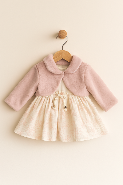 ROCHIE DE PLUȘ CU IMPRIMARE MINICIX 9/24 LUNI A40