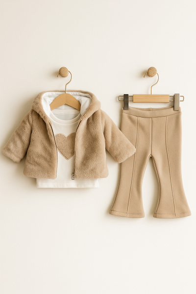 SET 3 PIESE GEACĂ DE PLUȘ HIPPIL 6/18 LUNI A75