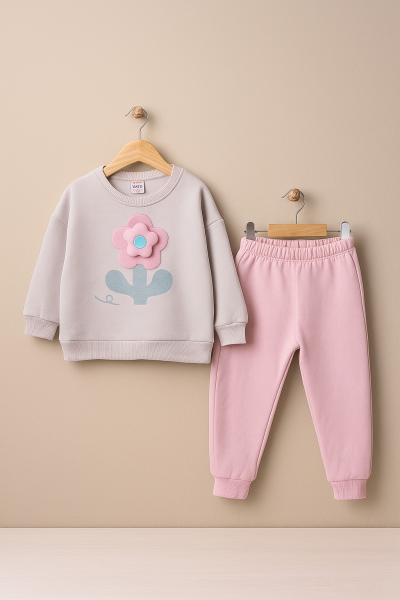 WOW SET GONFLABIL DE IARNĂ CU IMPRIMARE FLORALĂ PENTRU 1-2-3-4 ANI A30