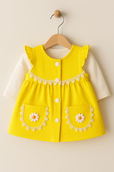 Rochiță Ozlem pentru bebeluși, fetițe, 6-9-12 luni A25